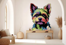 Load image into Gallery viewer, Yorkie Dog wall decal Dog decor Dog wall art Decal Dog Lover Animals Yorkie decal Dog Bathroom Wall Decals Stickers Vinyl 916RS