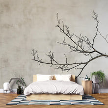 Load image into Gallery viewer, Minimalist Tree Branch Wallpaper Mural – Japanese Zen Style Wall Decor for Bedroom, Modern Neutral Aesthetic, Stylish Gift, Peel &amp; Stick