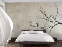 Load image into Gallery viewer, Minimalist Tree Branch Wallpaper Mural – Japanese Zen Style Wall Decor for Bedroom, Modern Neutral Aesthetic, Stylish Gift, Peel &amp; Stick