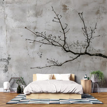 Load image into Gallery viewer, Minimalist Tree Branch Wallpaper Mural – Modern Wabi-Sabi Textured Wall Decor, Japanese Zen Style, Stylish Bold Room Accent, Unique Gift