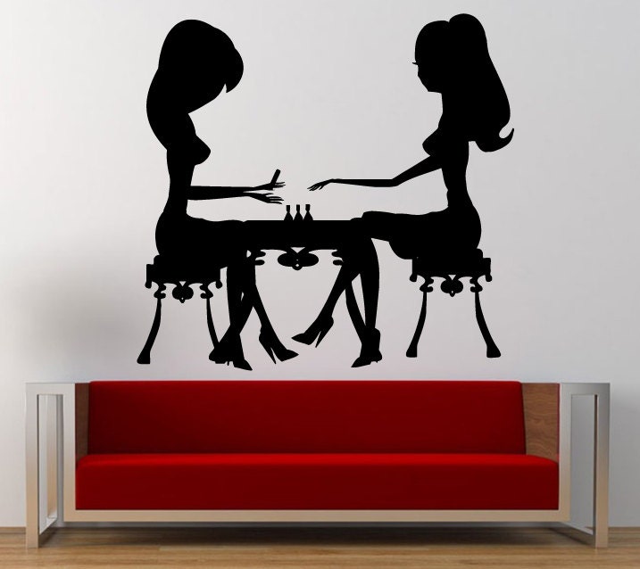 Salon Spa Beauty Shop Barbershop Nail Salon Wall Graphic Decal Sticker Vinyl Mural Leaving Bedroom Room Home Decor FREE SHIPPING L241