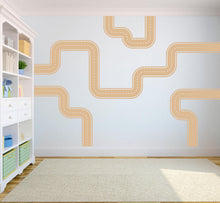 Load image into Gallery viewer, Road wind Wall Decal Highway Vinyl Sticker Track Route Wall Decor Kids Playroom Boys Room Wall Art Automotive Bedroom Mural Sticker 138DE