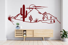 Load image into Gallery viewer, Desert wall decal Cactus wall decal Desert Stickers Nature Decal Art Sun Stickers Mountain Stickers Decor 923RS