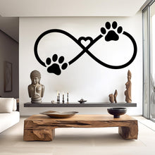 Load image into Gallery viewer, Paw Love wall decal Dad Dog decor Dog wall art Decal Dog Lover Animals wall decal Dog Wall Bathroom Wall Decals Stickers Vinyl 926RS