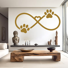 Load image into Gallery viewer, Paw Love wall decal Dad Dog decor Dog wall art Decal Dog Lover Animals wall decal Dog Wall Bathroom Wall Decals Stickers Vinyl 926RS