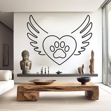 Load image into Gallery viewer, Paw Love wall decal Dad Dog decor Dog wall art Decal Dog Lover Animals wall decal Dog Wall Bathroom Wall Decals Stickers Vinyl 927RS