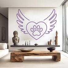 Load image into Gallery viewer, Paw Love wall decal Dad Dog decor Dog wall art Decal Dog Lover Animals wall decal Dog Wall Bathroom Wall Decals Stickers Vinyl 927RS