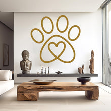 Load image into Gallery viewer, Paw Love wall decal Dad Dog decor Dog wall art Decal Dog Lover Animals wall decal Dog Wall Bathroom Wall Decals Stickers Vinyl 928RS