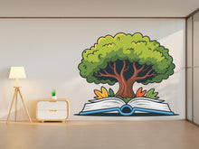 Load image into Gallery viewer, Library Tree Wall Art Decal, Library Wall Decal, Education Decals, Kids Room, Reading room, Nurseries, School, Kids Gifts, Dorm Room 929RS