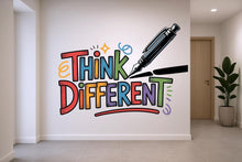 Load image into Gallery viewer, Think Different Office Wall Decal Idea Teamwork Business Worker Inspire Office Decoration Motivation Stickers Mural Unique Gift 931RS