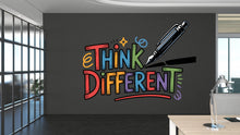 Load image into Gallery viewer, Think Different Office Wall Decal Idea Teamwork Business Worker Inspire Office Decoration Motivation Stickers Mural Unique Gift 931RS