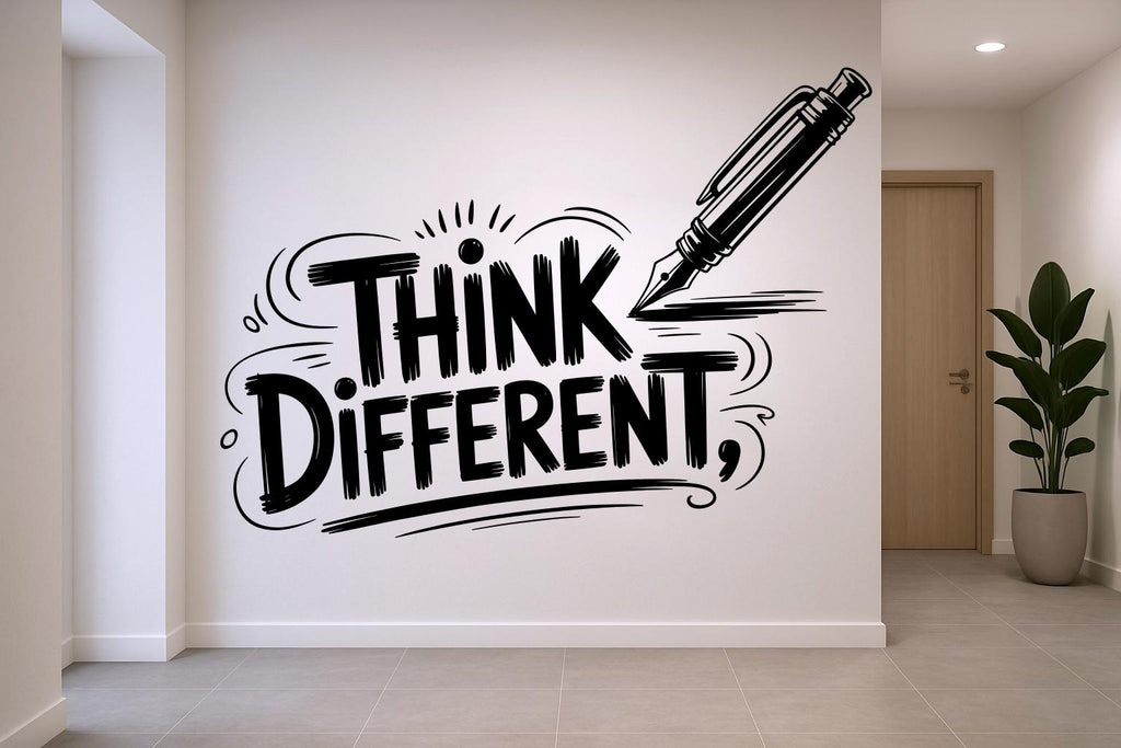 Think Different wall decal Motivational Inspirational Wall Decal Sticker for Office, Office Wall Decal Teamwork, Office Wall Decor 932RS