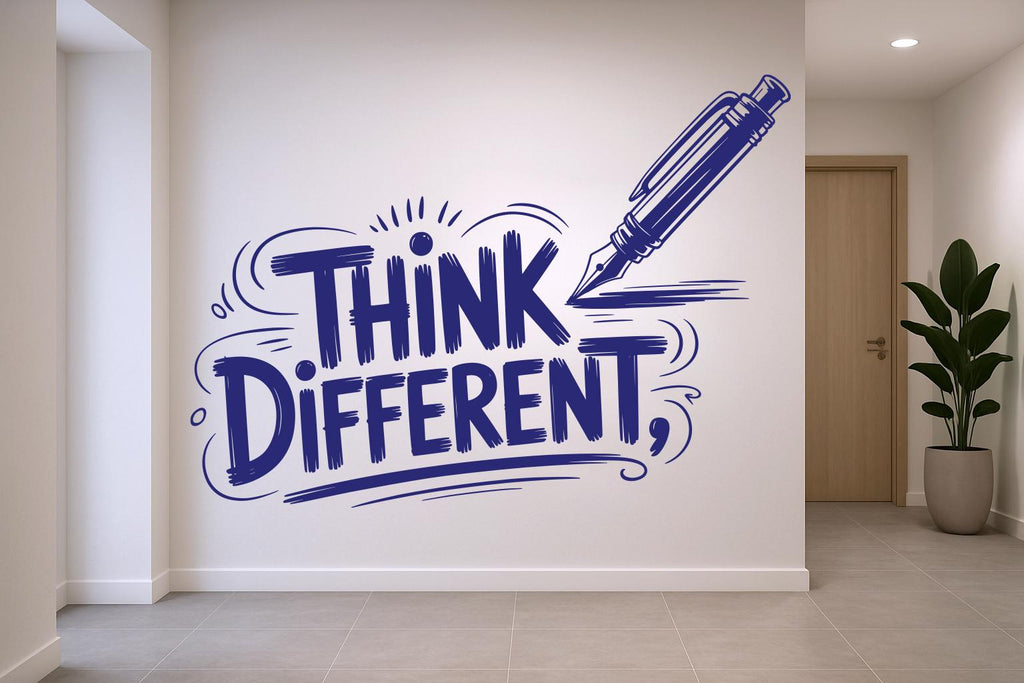 Think Different wall decal Motivational Inspirational Wall Decal Sticker for Office, Office Wall Decal Teamwork, Office Wall Decor 932RS