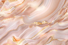 Load image into Gallery viewer, Blush Pink Marble Wallpaper, Gold Vein Wall Mural, Luxury Modern Bedroom Decor, Elegant Stone Design Peel and Stick Stylish Room Wallpaper