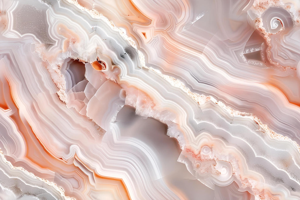 Agate Geode Wallpaper, Crystal Stone Wall Mural, Luxury Modern Abstract Decor, Bold Stylish Accent Wall, Elegant Peel and Stick Wall Art