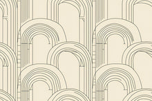 Load image into Gallery viewer, Modern Geometric Arch Wallpaper, Stylish Line Art Wall Decor, Bold Contemporary Removable Mural, Minimalist Abstract Peel And Stick Wall