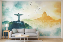 Load image into Gallery viewer, Christ the Redeemer Mural – Rio de Janeiro Brazil Wall Art Wallpaper Vn943