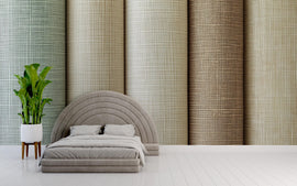3D Textured Fabric Wallpaper Mural – Woven Linen Natural Wall Decor – Peel And Stick Stylish Bedroom Living Room Wallpaper – Modern Bold