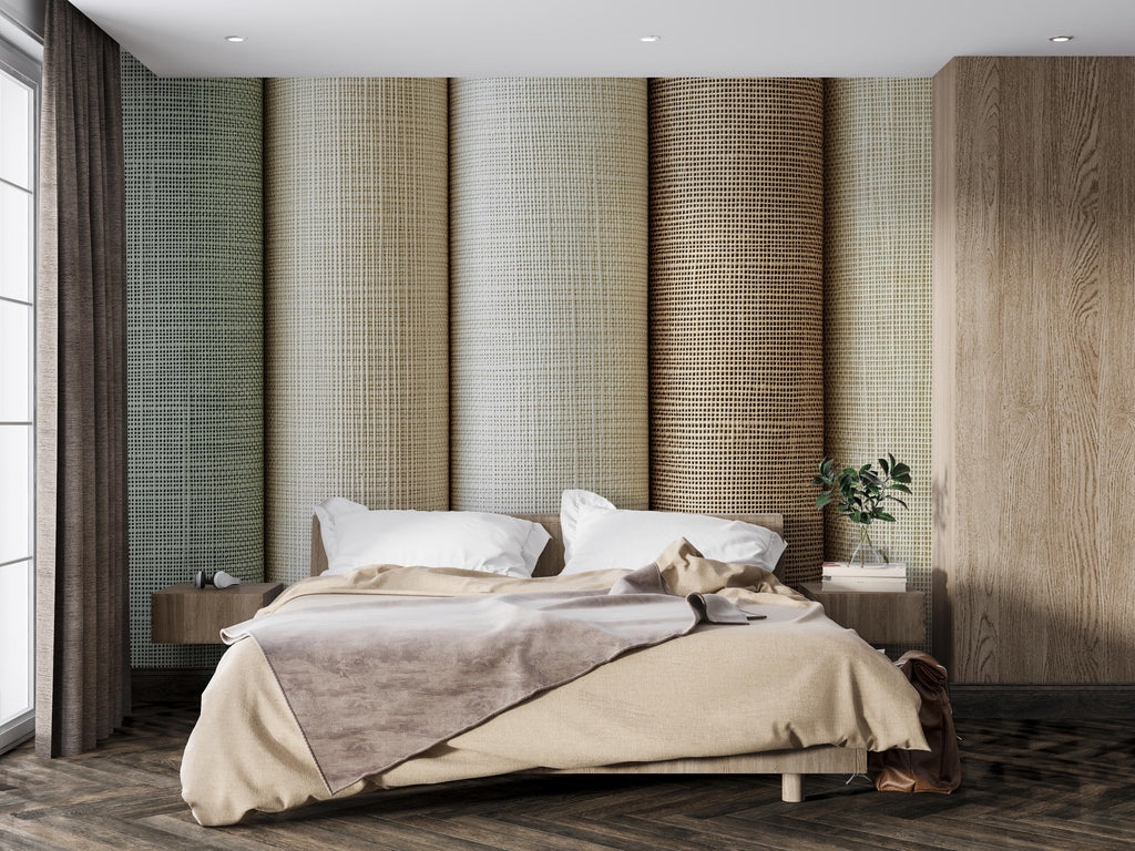 3D Textured Fabric Wallpaper Mural – Woven Linen Natural Wall Decor – Peel And Stick Stylish Bedroom Living Room Wallpaper – Modern Bold