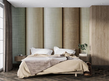 Load image into Gallery viewer, 3D Textured Fabric Wallpaper Mural – Woven Linen Natural Wall Decor – Peel And Stick Stylish Bedroom Living Room Wallpaper – Modern Bold