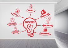 Load image into Gallery viewer, Success Core Value Wall Decor Office Wall Decal Idea Teamwork Business Worker Inspire Office Decoration Motivation Stickers Mural Gift 904RS