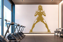 Load image into Gallery viewer, Boxing Girl Gym Wall Decal Girl Power fitness Quote Decor Workout Art Vinyl Gym Wall Stickers Bedroom Gym Workout Girl Crossfit 906RS