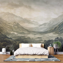 Load image into Gallery viewer, Stylish 3D Mountain Landscape Wallpaper Mural | Modern Scenic Wall Art for Bedroom Living Room | Bold Wall Decor Nature Inspired Gift