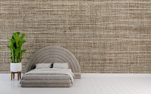 Load image into Gallery viewer, 3D Woven Texture Wallpaper Mural | Stylish Modern Linen Look Wall Decor | Neutral Bold Wall Art for Living Room Bedroom Office | Gift Home