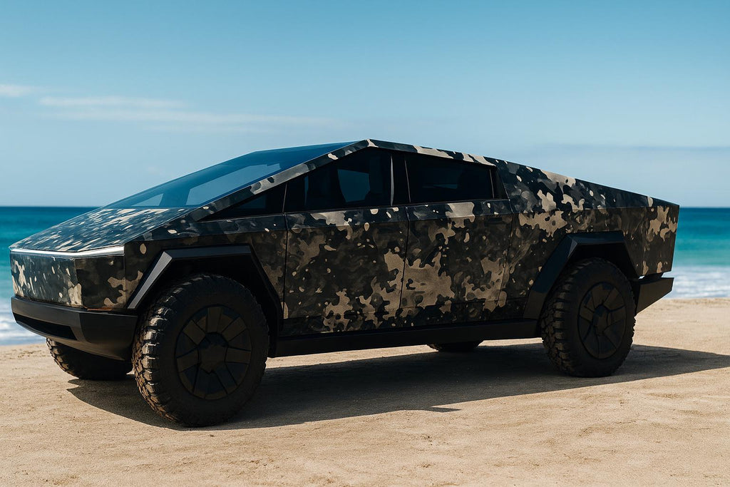 Tactical Camo Cybertruck Wrap | Military Camouflage Vinyl for Tesla or SUV | Futuristic Offroad Vehicle Wrap | Gift for Car Lovers