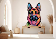 Load image into Gallery viewer, German Shepherd Wall Decal - Dog Lover Gift, Vinyl Art 913RS