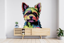 Load image into Gallery viewer, Yorkie Dog wall decal Dog decor Dog wall art Decal Dog Lover Animals Yorkie decal Dog Bathroom Wall Decals Stickers Vinyl 916RS