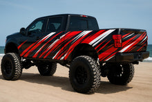 Load image into Gallery viewer, Red Velocity Off-Road Truck Wrap | Red Black White Motion Vinyl | Custom Pickup Design | Gift For Truck Lovers | Adventure Vehicle Wrap