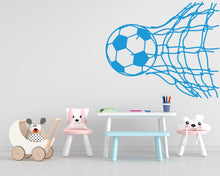 Load image into Gallery viewer, Soccer wall decor, Football Wall Decal Sport Vinyl, Football stickers Boys Passion Shoot your Goal Wall Art, Wall Stickers, Kids Room 137DE