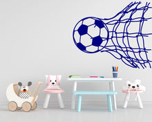 Load image into Gallery viewer, Soccer wall decor, Football Wall Decal Sport Vinyl, Football stickers Boys Passion Shoot your Goal Wall Art, Wall Stickers, Kids Room 137DE