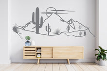 Load image into Gallery viewer, Desert wall decal Cactus wall decal Desert Stickers Nature Decal Art Sun Stickers Mountain Stickers Decor 923RS