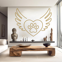 Load image into Gallery viewer, Paw Love wall decal Dad Dog decor Dog wall art Decal Dog Lover Animals wall decal Dog Wall Bathroom Wall Decals Stickers Vinyl 927RS