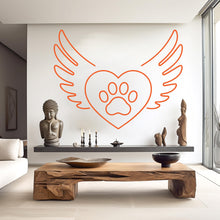 Load image into Gallery viewer, Paw Love wall decal Dad Dog decor Dog wall art Decal Dog Lover Animals wall decal Dog Wall Bathroom Wall Decals Stickers Vinyl 927RS