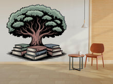 Load image into Gallery viewer, Library Tree Wall Art Decal, Library Wall Decal, Education Decals, Kids Room, Reading room, Nurseries, School, Kids Gifts, Dorm Room 930RS