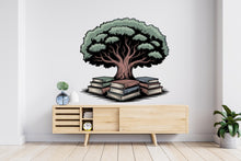 Load image into Gallery viewer, Library Tree Wall Art Decal, Library Wall Decal, Education Decals, Kids Room, Reading room, Nurseries, School, Kids Gifts, Dorm Room 930RS