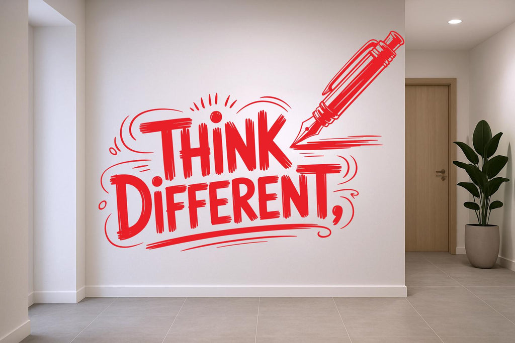 Think Different wall decal Motivational Inspirational Wall Decal Sticker for Office, Office Wall Decal Teamwork, Office Wall Decor 932RS