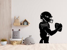 Load image into Gallery viewer, Large Custom Name American Football wall decal Sport Wall Decal Kids Decal Personalized Gifts wall Vinyl Wall Sticker Boy Room 679LU