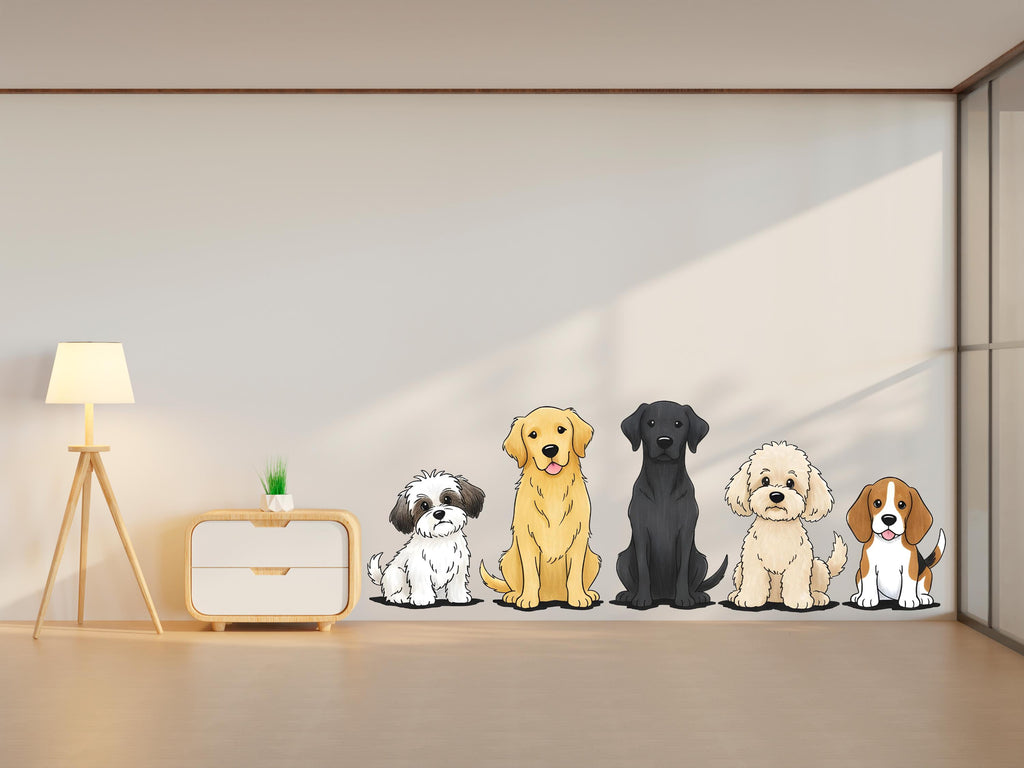 Dog wall decals, Grooming wall decor, Veterinary decals, Pet lover gift, Pet shop dog house wall vinyl decal, Pet wall vinyl decal 948RS
