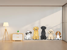 Load image into Gallery viewer, Dog wall decals, Grooming wall decor, Veterinary decals, Pet lover gift, Pet shop dog house wall vinyl decal, Pet wall vinyl decal 948RS