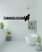 Load image into Gallery viewer, Bathroom Sign Decal, Office Bathroom Door Decal, Bathroom Door Sign, Thinking Room WC Sign Vinyl Bathroom Door Stickers, Funny Toilet 681LU