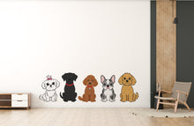 Load image into Gallery viewer, Dog wall decals, Grooming wall decor, Veterinary decals, Pet lover gift, Pet shop dog house wall vinyl decal, Pet wall vinyl decal 955RS