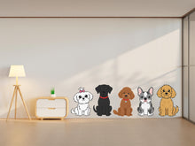 Load image into Gallery viewer, Dog wall decals, Grooming wall decor, Veterinary decals, Pet lover gift, Pet shop dog house wall vinyl decal, Pet wall vinyl decal 955RS