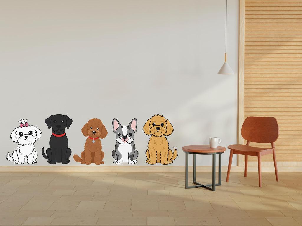Dog wall decals, Grooming wall decor, Veterinary decals, Pet lover gift, Pet shop dog house wall vinyl decal, Pet wall vinyl decal 955RS