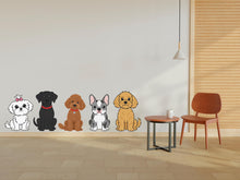Load image into Gallery viewer, Dog wall decals, Grooming wall decor, Veterinary decals, Pet lover gift, Pet shop dog house wall vinyl decal, Pet wall vinyl decal 955RS