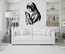 Load image into Gallery viewer, Virgin Mary Jesus Decal, Religious Wall Sign, Christian Wall Words, Church Sanctuary Wall Art, Church Wall Decor, Religious Wall Art 684LU