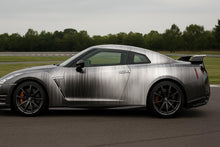 Load image into Gallery viewer, Brushed Metal Car Wrap | Precision Texture Vinyl Design | Industrial Luxury Automotive Wrap | Modern Metallic Finish